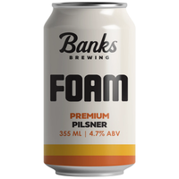 Banks Brewing Foam Pilsner Can 355ml