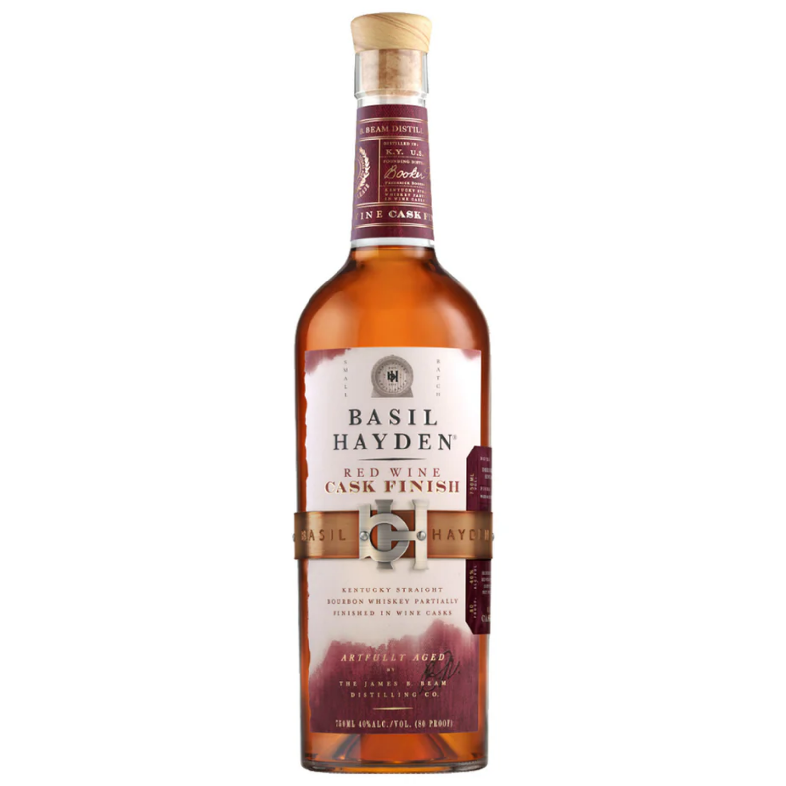 Basil Hayden Red Wine Cask Finish Bourbon Whiskey 750ml