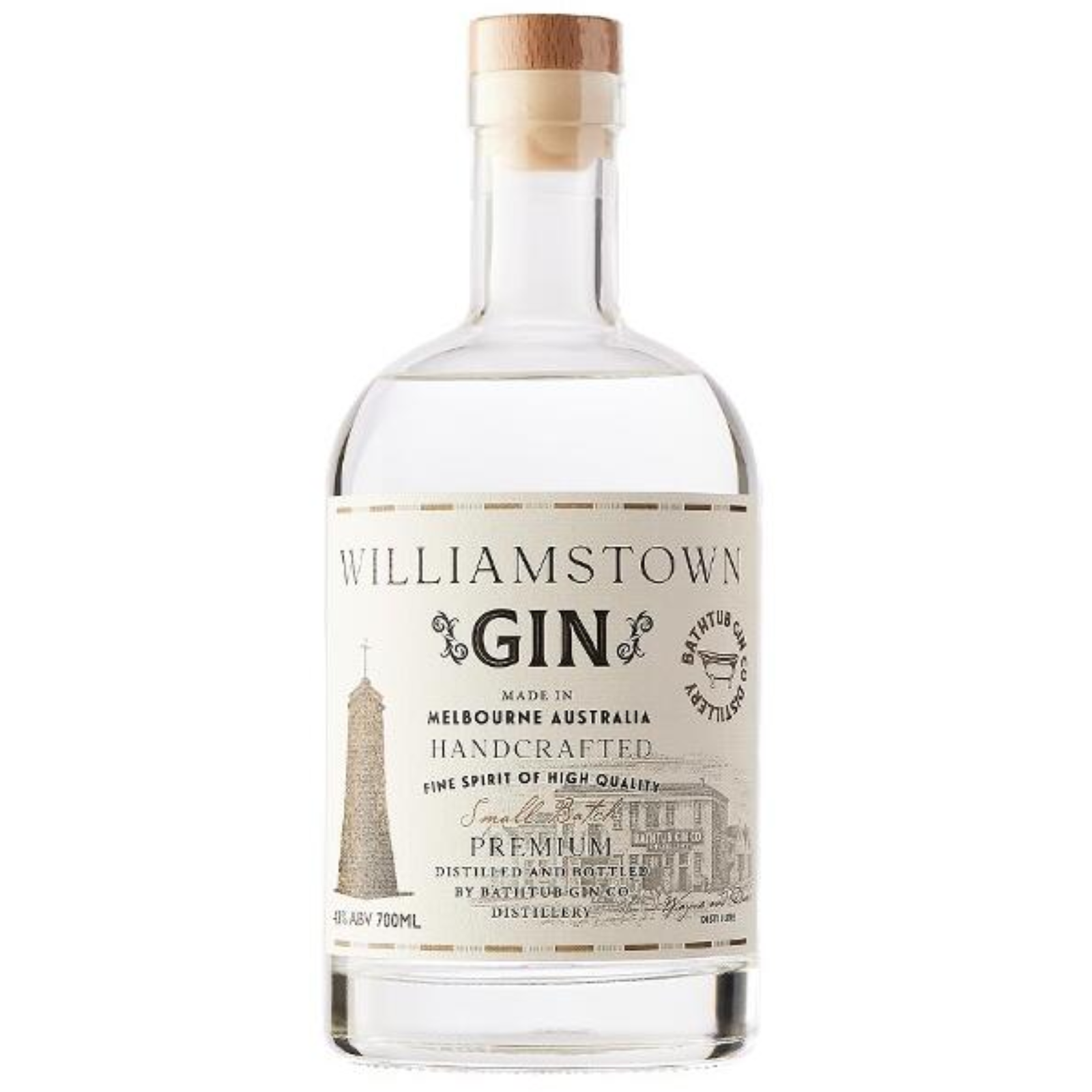 Bathtub Gin Co Williamstown Gin 700ml
