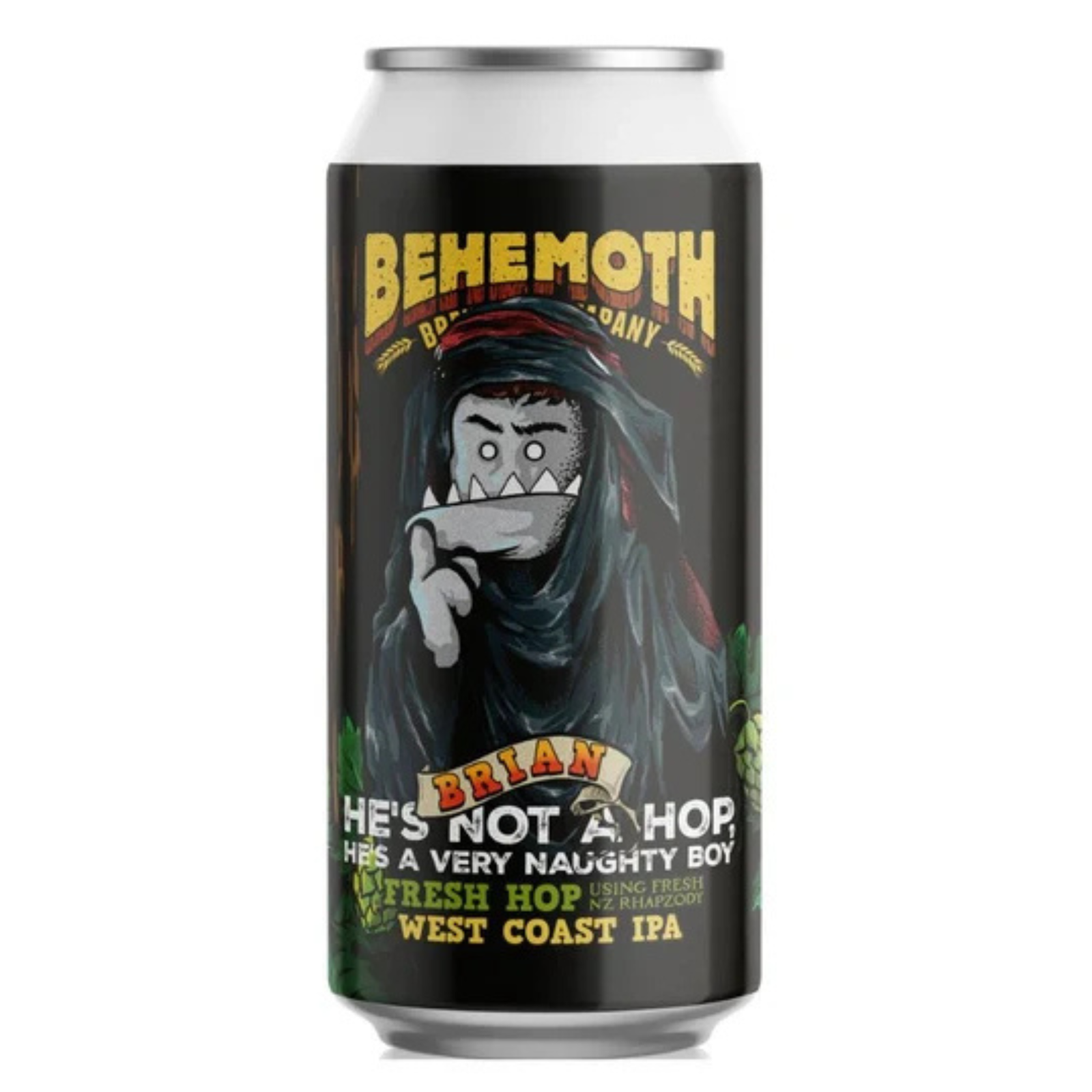 Behemoth Brian He's Not A Hop, He's A Very Naughty Boy Fresh Hop West Coast IPA Can 440ml