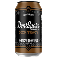 BentSpoke Brewing Co. Dick Tracy American Brown Ale can on a white background
