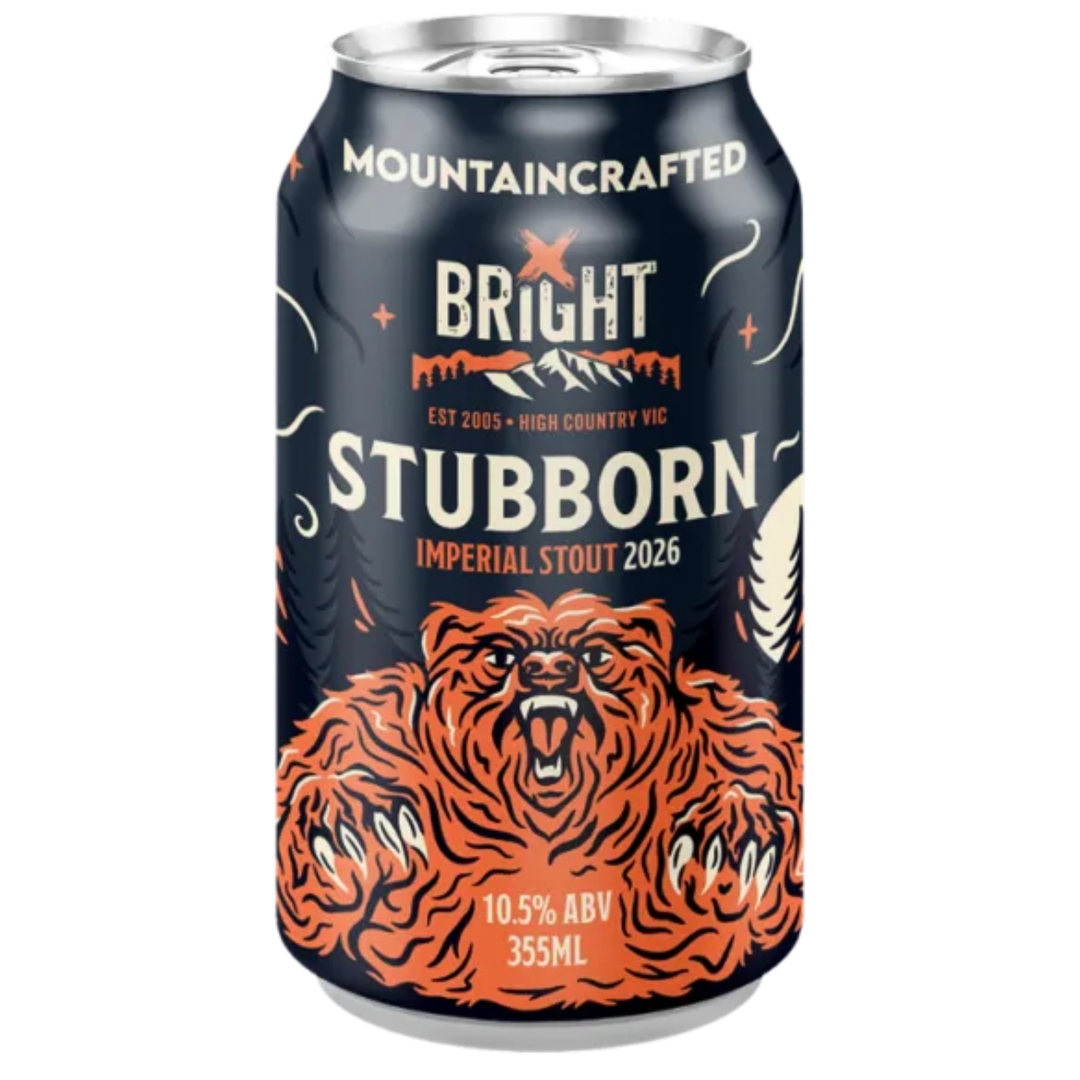 Bright Brewery Stubborn 2026 Imperial Stout Can 355ml