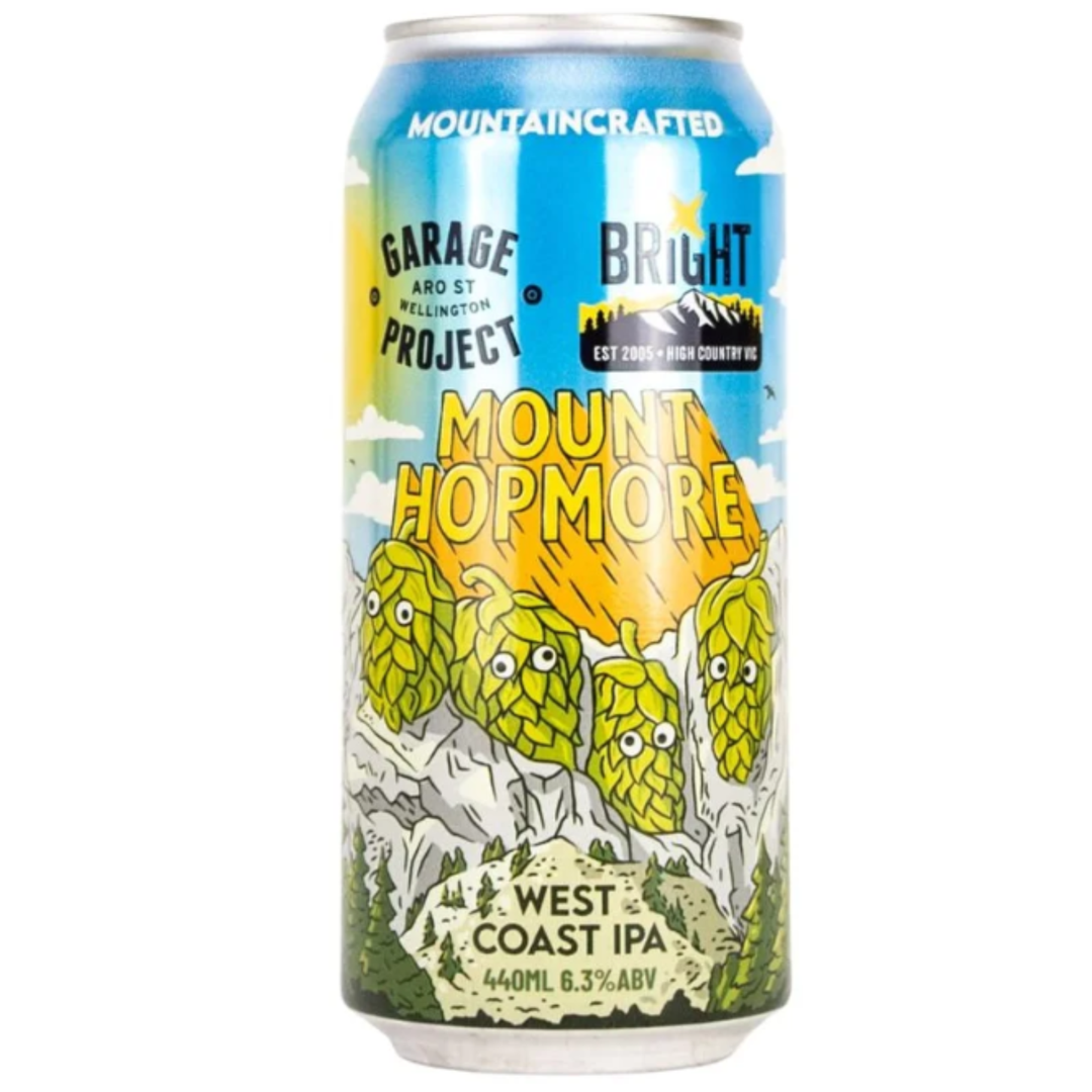 Bright X Garage Project Mount Hopmore West Coast IPA Can 440ml