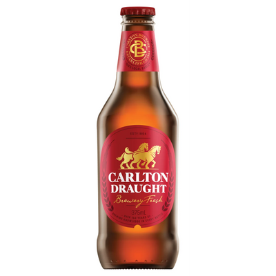 CARLTON DRAUGHT BOTTLE 375ML