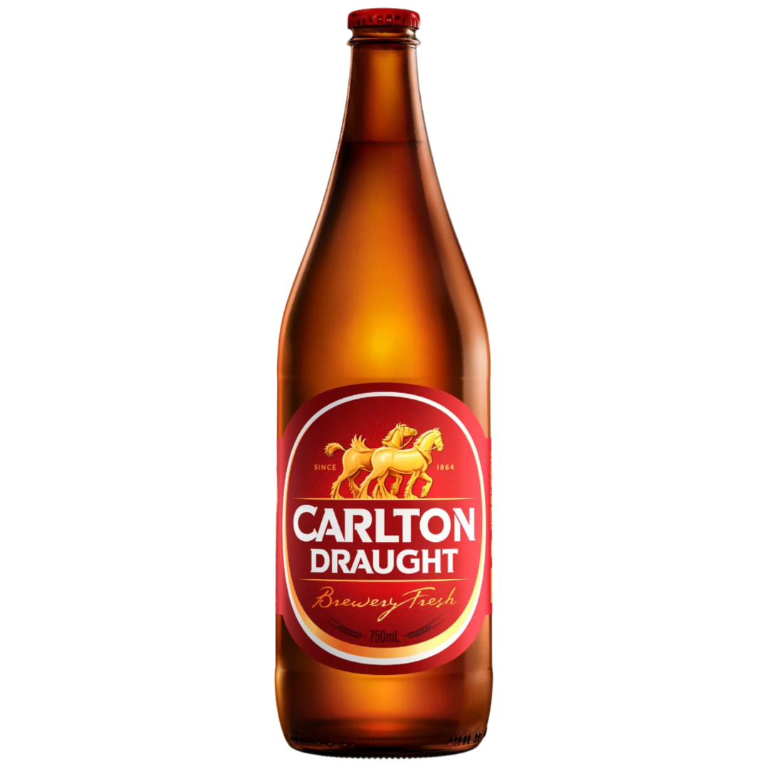 CARLTON DRAUGHT BOTTLE 750ML