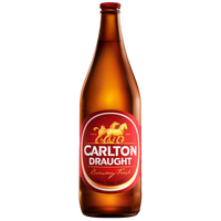 CARLTON DRAUGHT BOTTLE 750ML