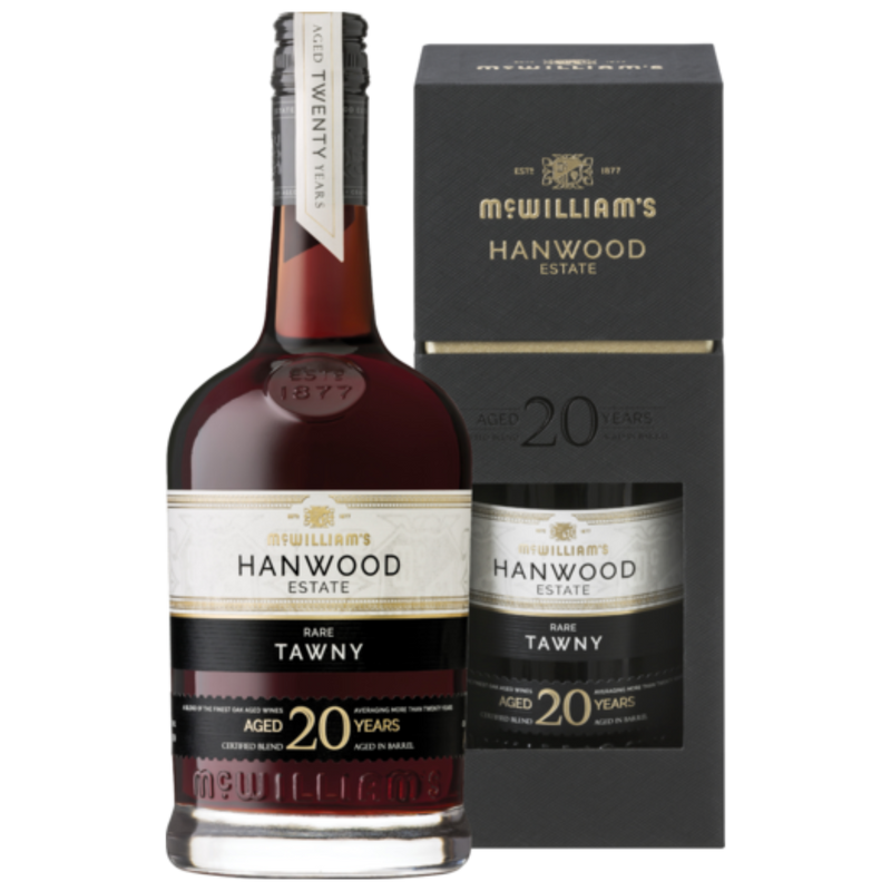 MCWILLIAMS HANWOOD ESTATE 20YO RARE TAWNY PORT 750ML