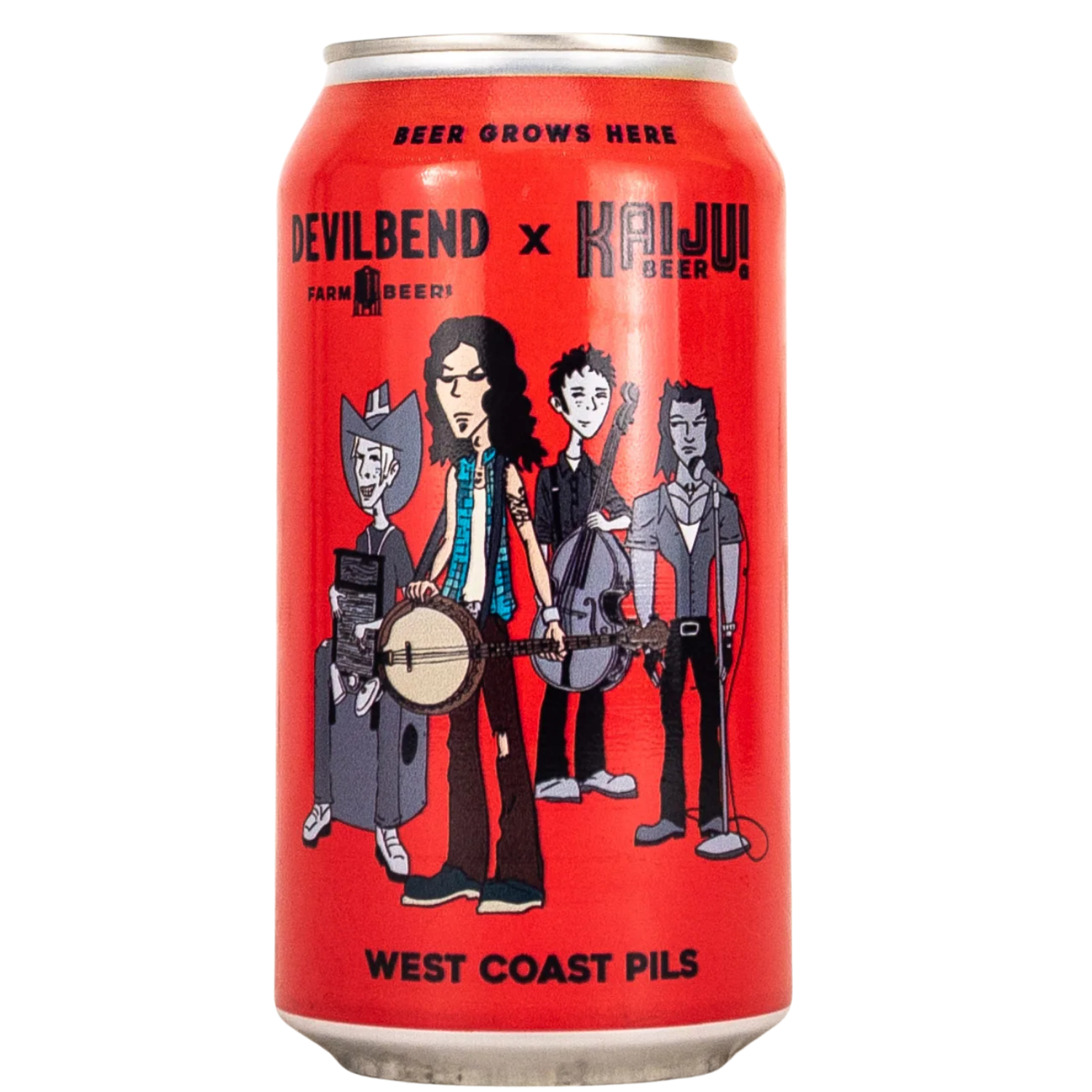 DEVILBEND X KAIJU WEST COAST PILS CAN 375ML