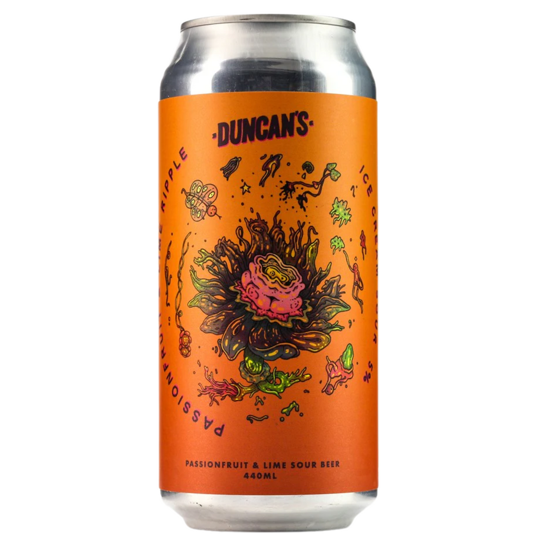 DUNCAN'S PASSIONFRUIT & LIME RIPPLE ICE CREAM SOUR CAN 440ML