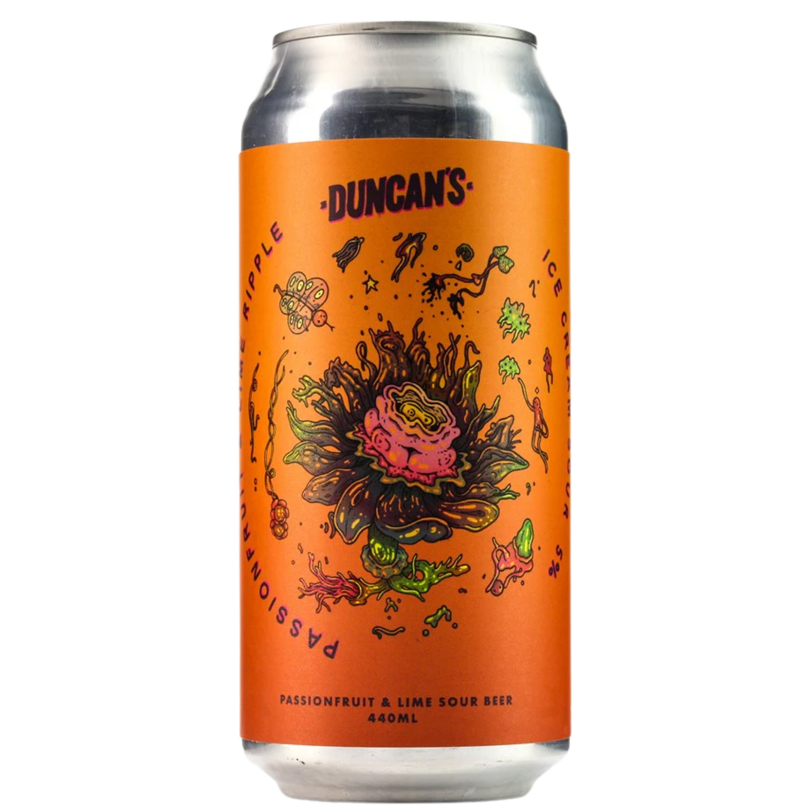 DUNCAN'S PASSIONFRUIT & LIME RIPPLE ICE CREAM SOUR CAN 440ML