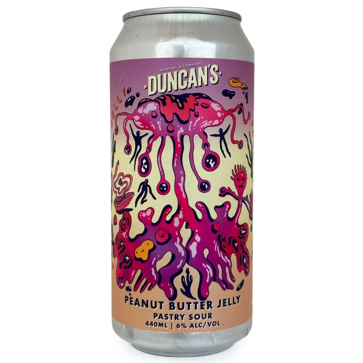 DUNCAN'S PEANUT BUTTER JELLY PASTRY SOUR CAN 440ML