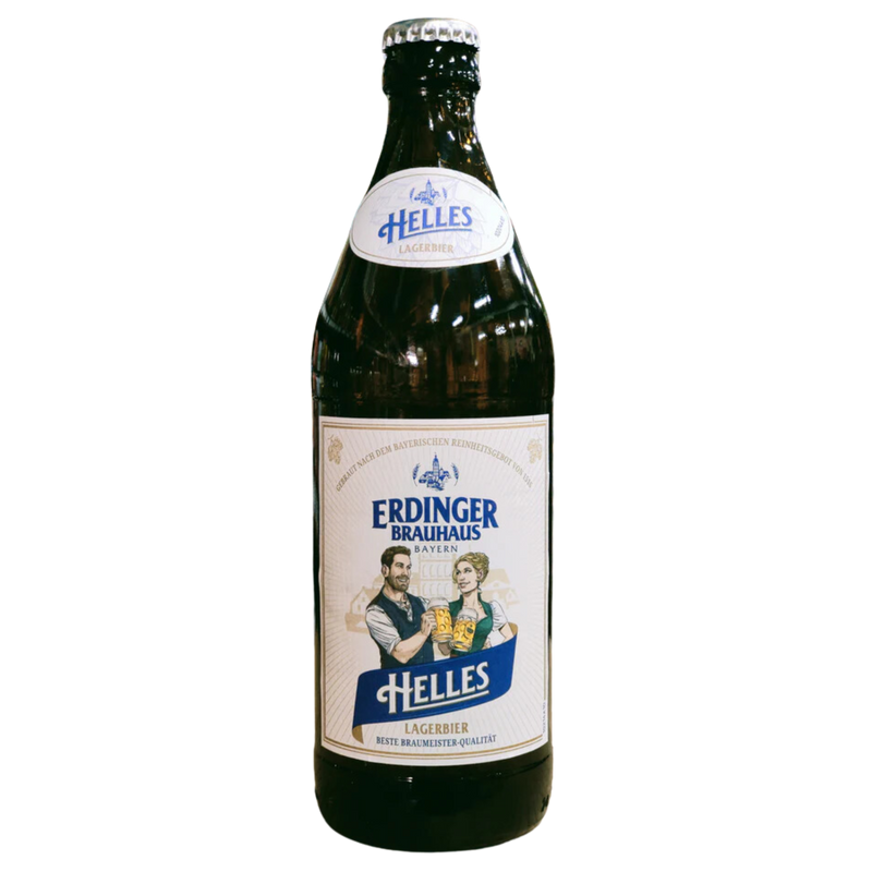 ERDINGER BRAUHAUS HELLES LAGERBIER BOTTLE 500ML