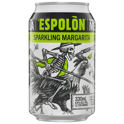 ESPOLON TEQUILA SPARKLING MARGARITA LIME CAN 330ML