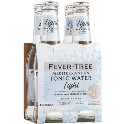 FEVER TREE LIGHT MEDITERRANEAN TONIC WATER 200ML