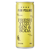FOUR PILLARS FRESH YUZU GIN & SODA CAN 250ML