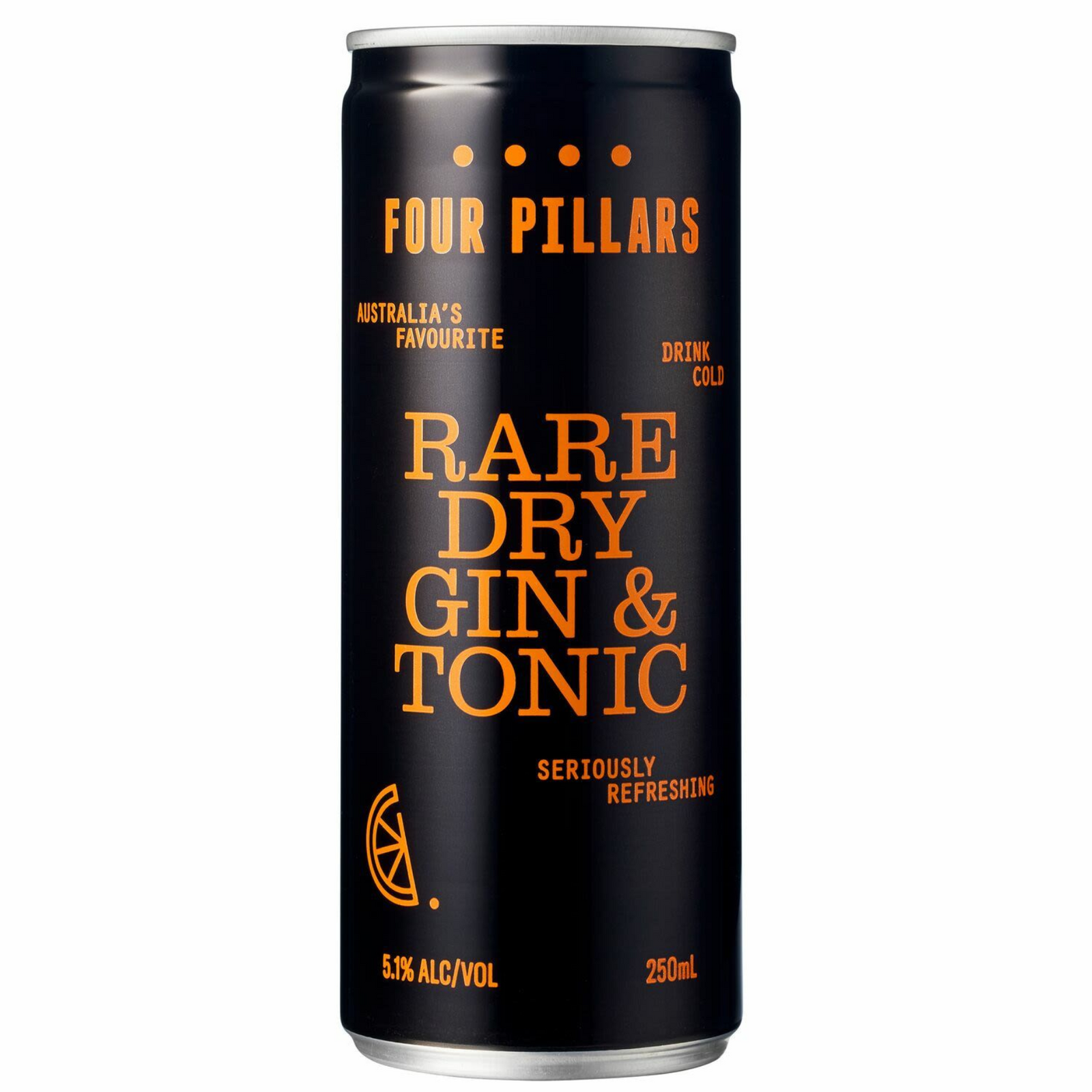 FOUR PILLARS RARE DRY GIN & TONIC CAN 250ML