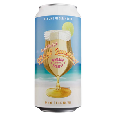 GARAGE PROJECT AUNT SALLY'S SLICE OF SUNSHINE KEY LIME PIE CREAM SOUR CAN 440ML
