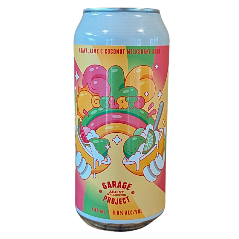 GARAGE PROJECT GLC GELATO GUAVA LIME & COCONUT MILKSHAKE SOUR CAN 440ML