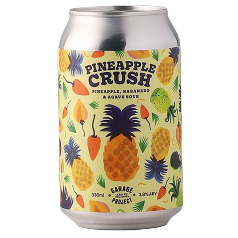 GARAGE PROJECT PINEAPPLE CRUSH PINEAPPLE HABANERO & AGAVE SOUR CAN 330ML