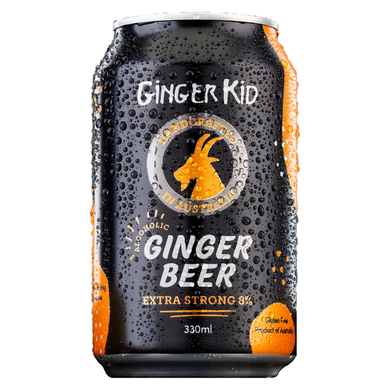 GINGER KID GINGER BEER  8% CAN 330ML