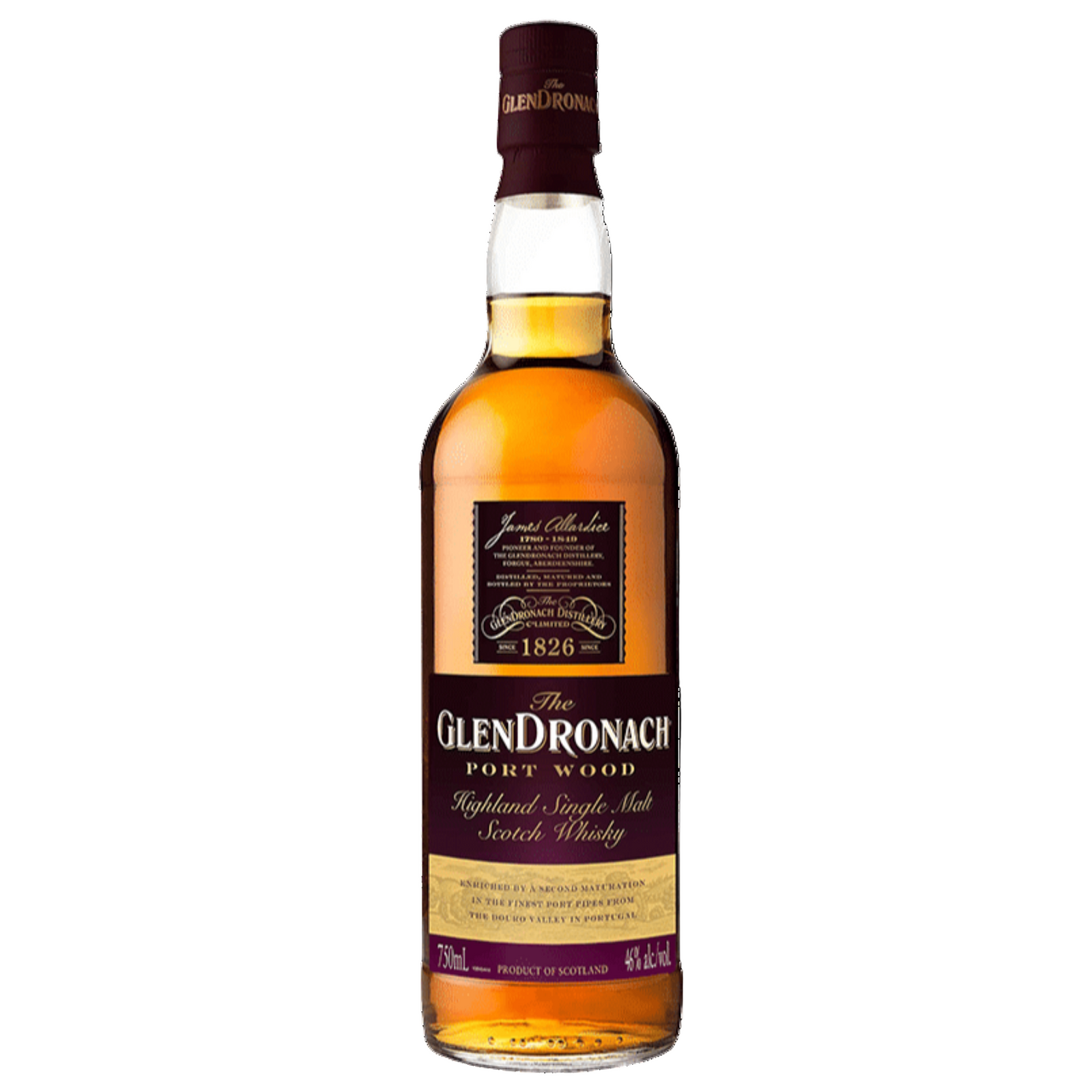 GLENDRONACH PORT WOOD SINGLE MALT SCOTCH WHISKY  700ML
