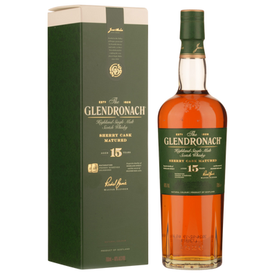 GLENDRONACH SINGLE MALT SHERRY CASK SCOTCH WHISKY 15YO 700ML