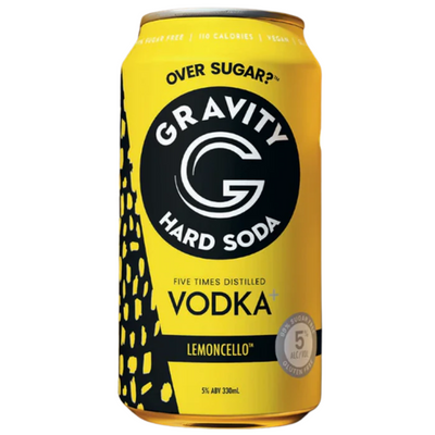 GRAVITY HARD SODA VODKA LIMONCELLO CAN 330ML