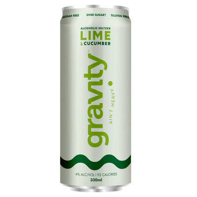 GRAVITY LIME & CUCUMBER SELTZER CAN 330ML