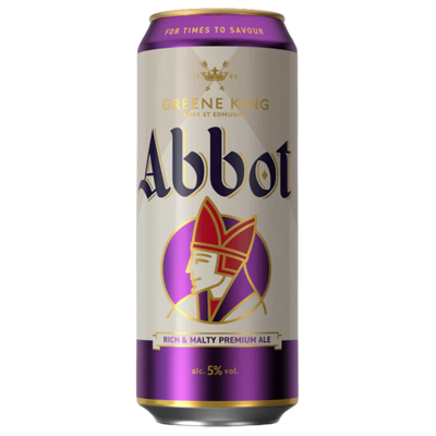 GREENE KING BURY STREET EDMUNDS ABBOT RICH & MALTY PREMIUM ALE CAN 500ML