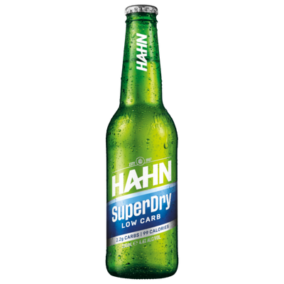 HAHN SUPER DRY LOW CARB BOTTLES 330ML