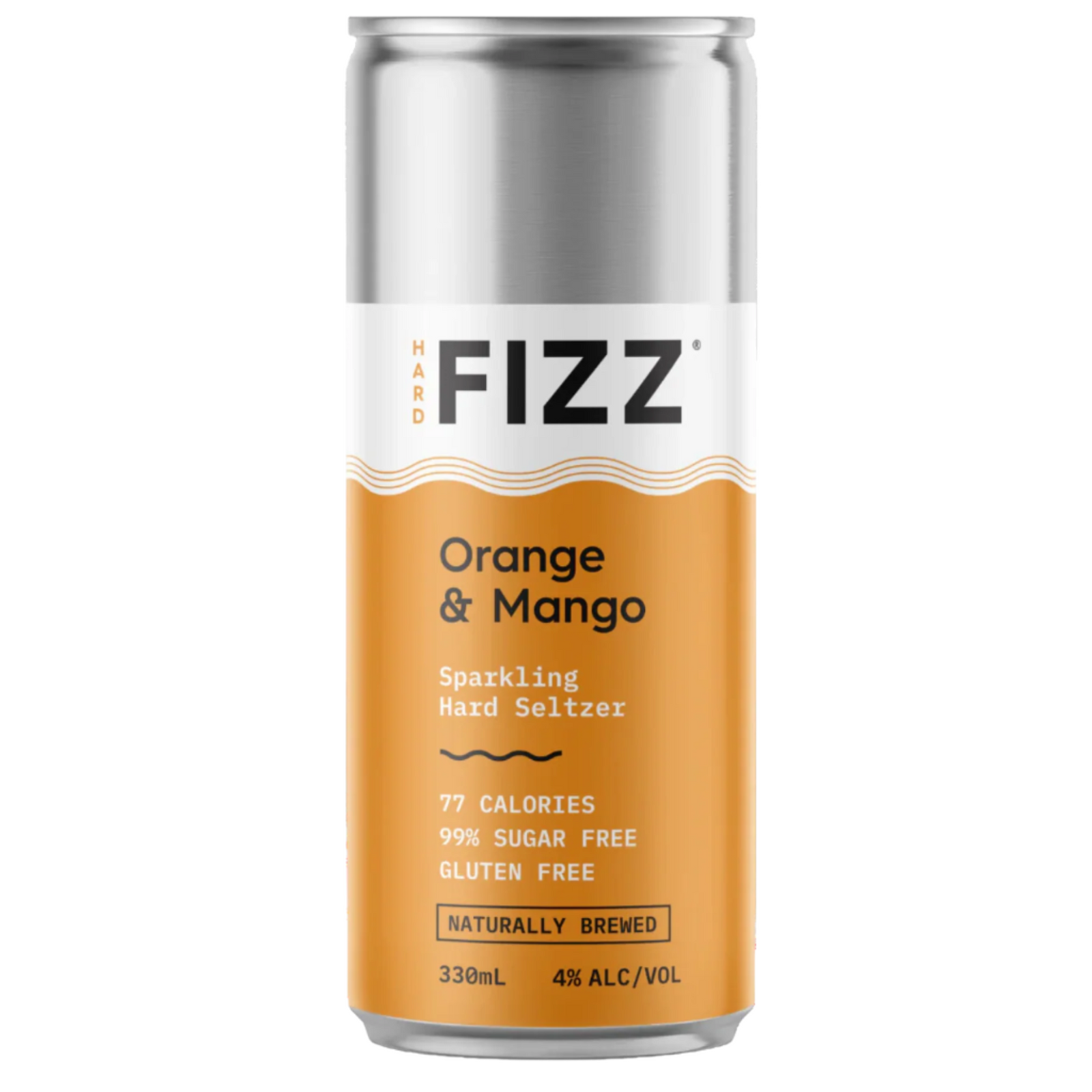 HARD FIZZ ORANGE MANGO SELTZER CANS 330ML