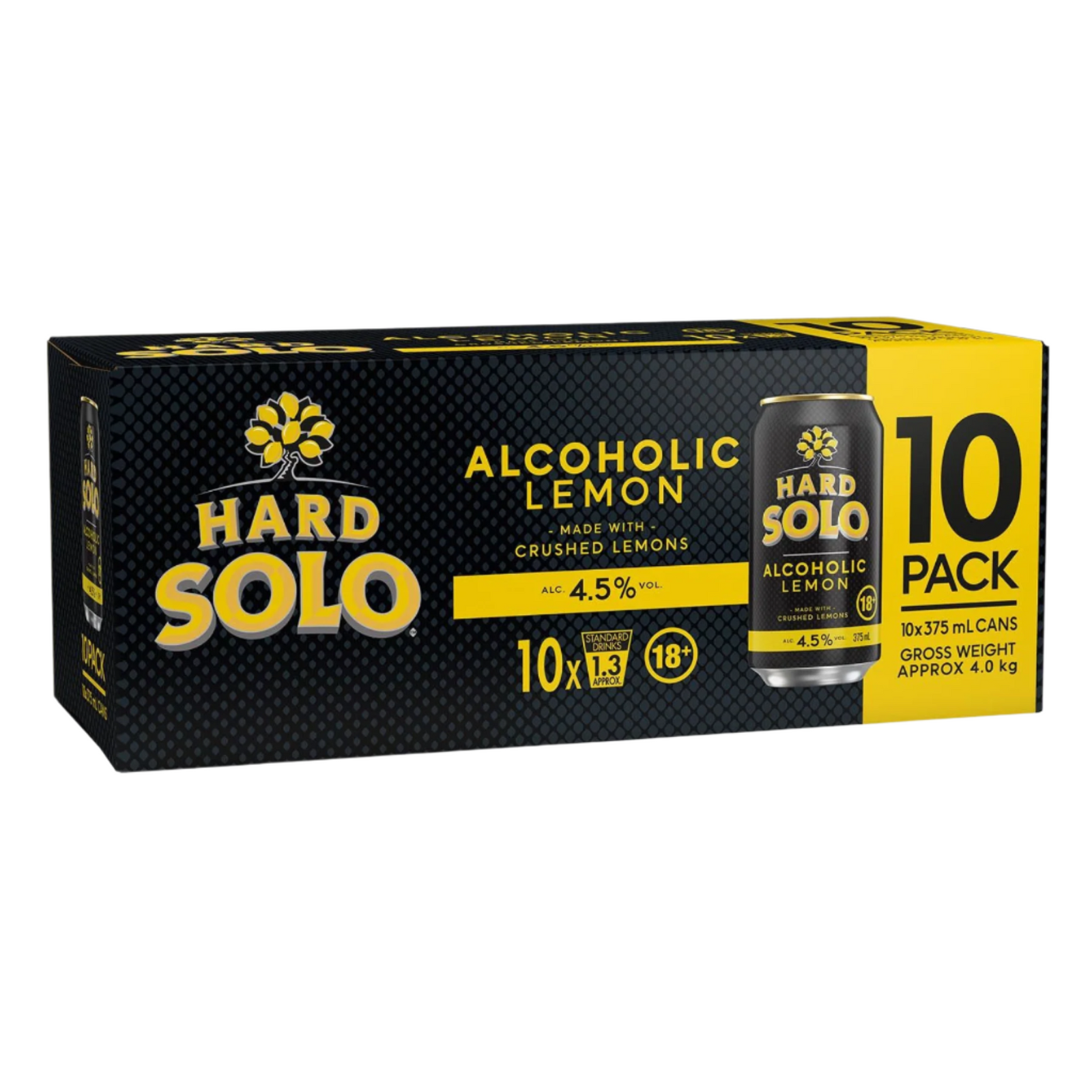HARD RATED ALCOHOLIC LEMON 10PK CAN 375ML
