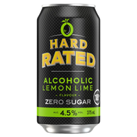 HARD RATED LEMON LIME ZERO SUGAR CAN 375ML