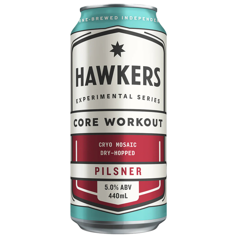 HAWKERS EXPERIMENTAL SERIES CORE WORKOUT PILSNER CAN 440ML