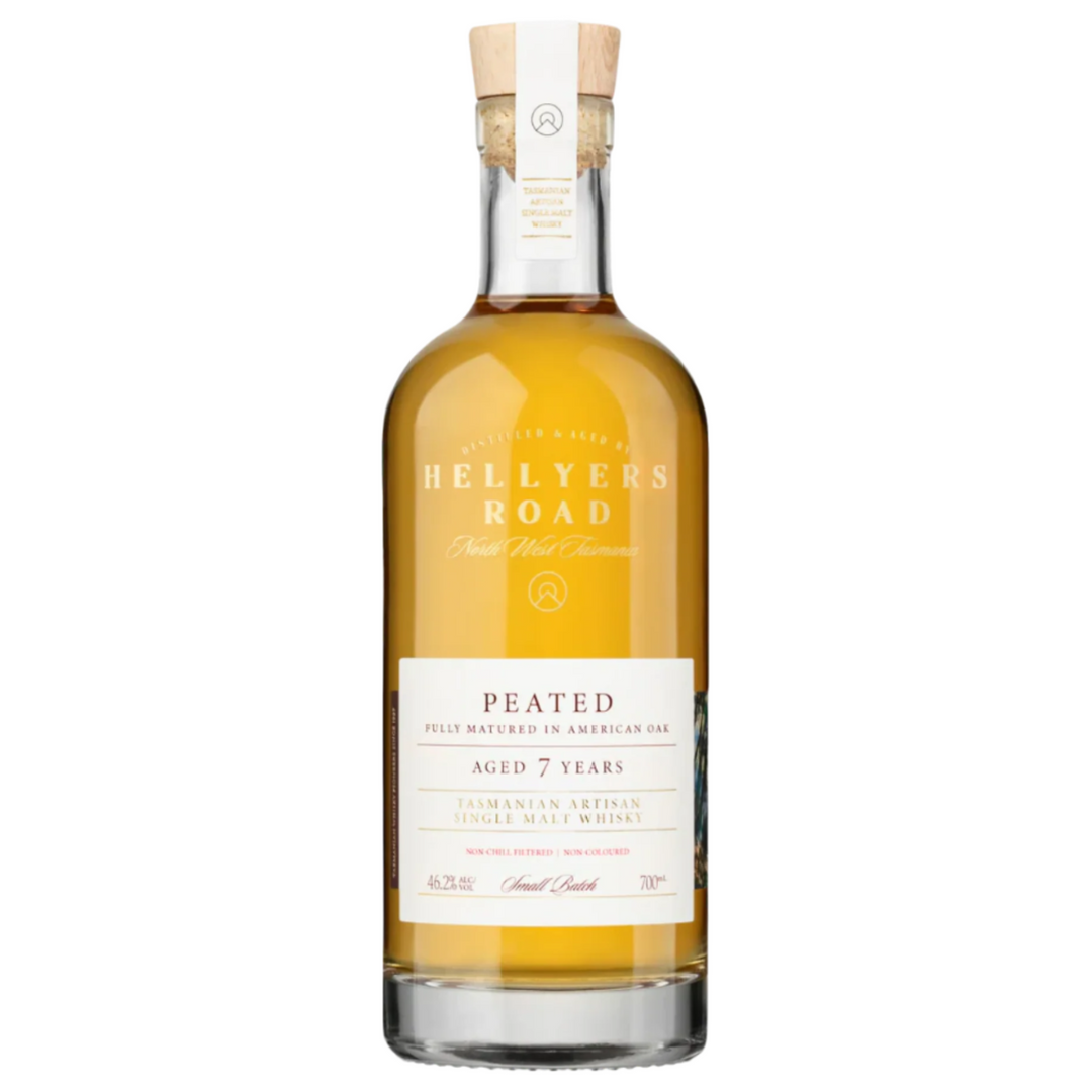 HELLYERS ROAD 7 YEAR OLD PEATED WHISKY 700ML