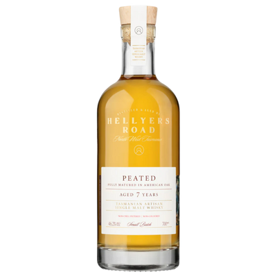 HELLYERS ROAD 7 YEAR OLD PEATED WHISKY 700ML