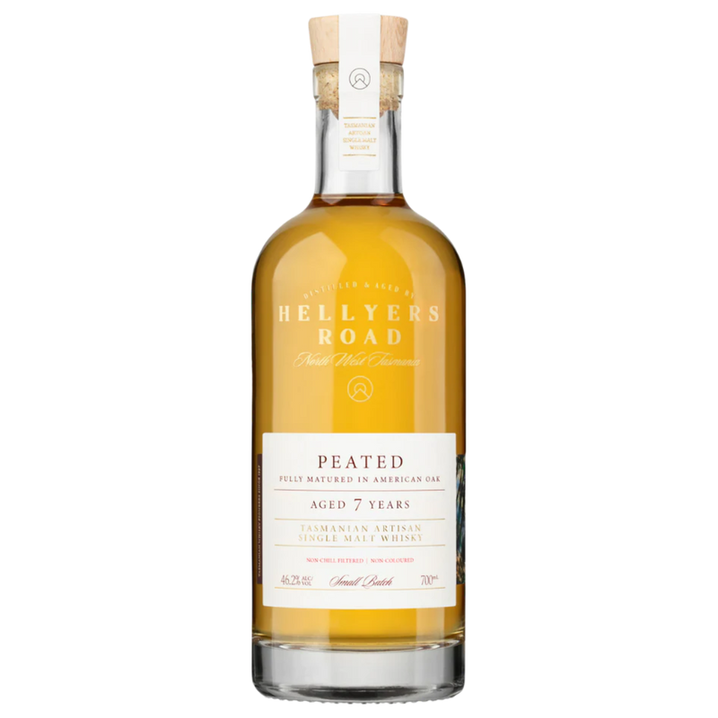 HELLYERS ROAD 7 YEAR OLD PEATED WHISKY 700ML