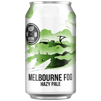HOP NATION MELBOURNE FOG HAZY PALE CAN 375ML