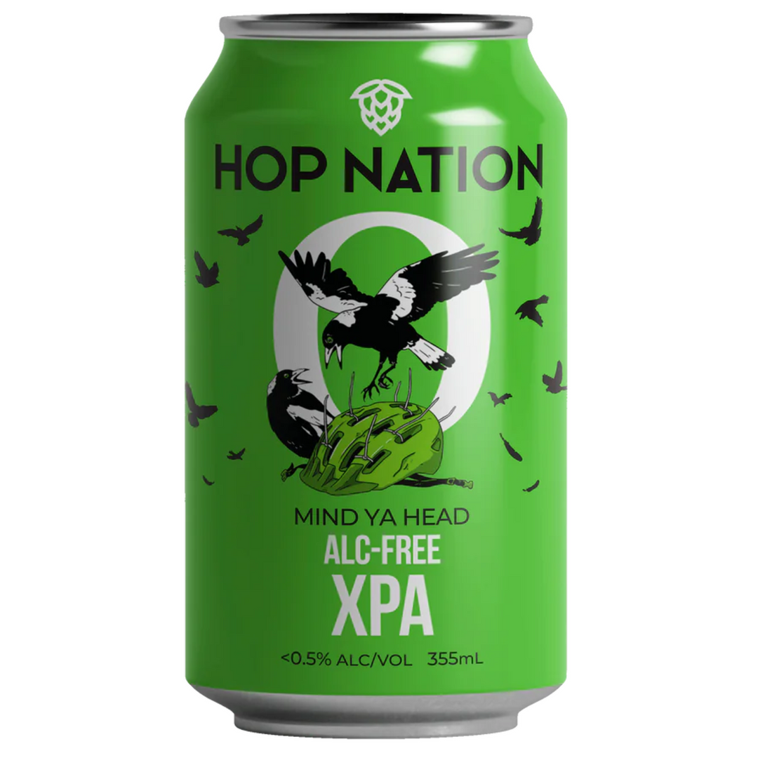 HOP NATION MIND YA HEAD NON ALCOHOLIC XPA CAN 375ML