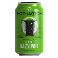 HOP NATION OPENING DOORS NON-ALCOHOLIC HAZY PALE CAN 375ML