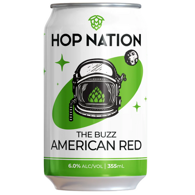 HOP NATION THE BUZZ AMERICAN RED CAN 375ML