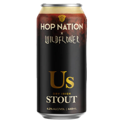 HOP NATION X WILDFLOWER US DRY IRISH STOUT CAN 440ML