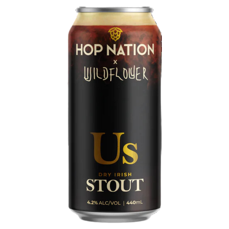 HOP NATION X WILDFLOWER US DRY IRISH STOUT CAN 440ML