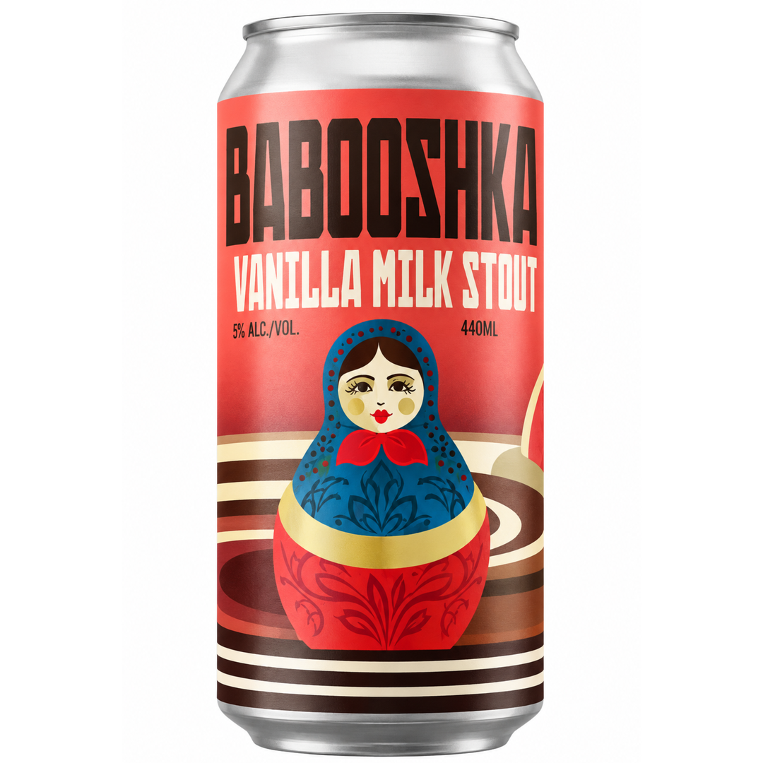Hargreaves Hill Babooshka Vanilla Milk Stout Can 440ml
