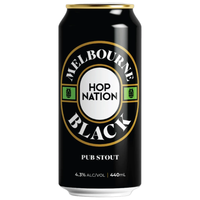 Hop Nation Melbourne Black Pub Stout Can 440ml