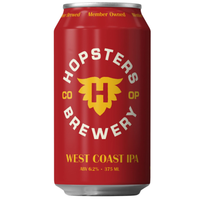 Hopsters Brewery Co Op West Coast IPA can 375ml