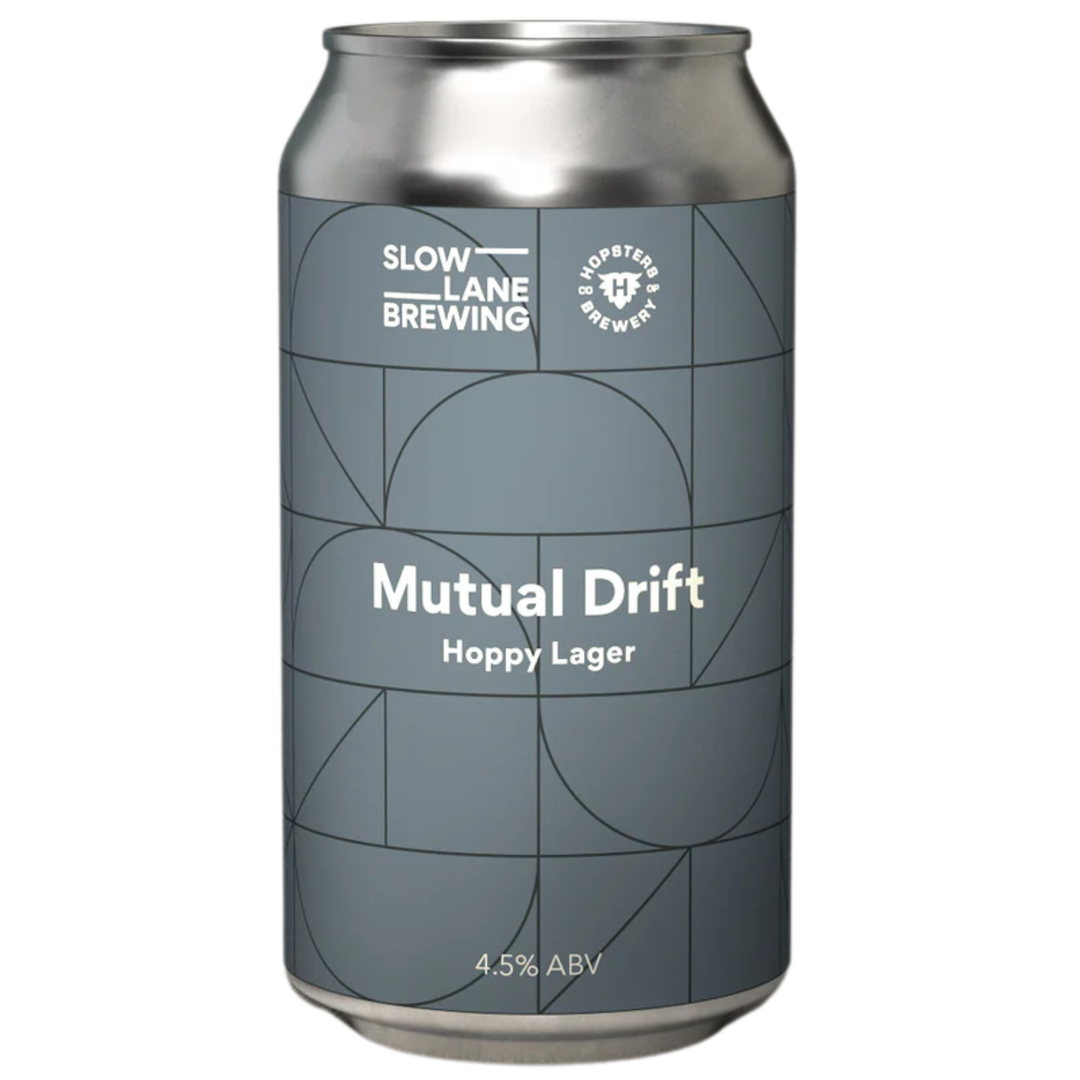 Hopsters Brewing Co Op Mutual Drift Hoppy Lager Can 375ml