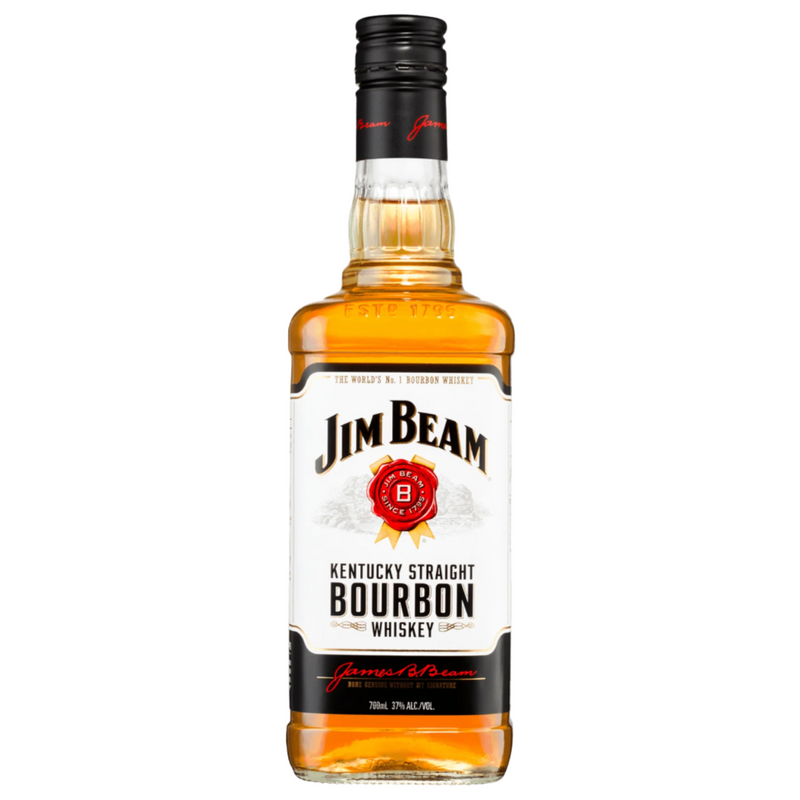 JIM BEAM WHITE LABEL BOURBON WHISKEY 700ML
