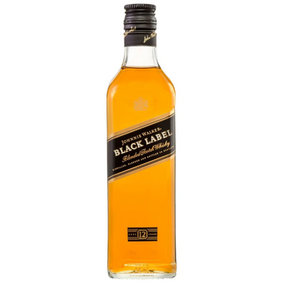 JOHNNIE WALKER BLACK LABEL 12YO BLENDED SCOTCH WHISKY 200ML