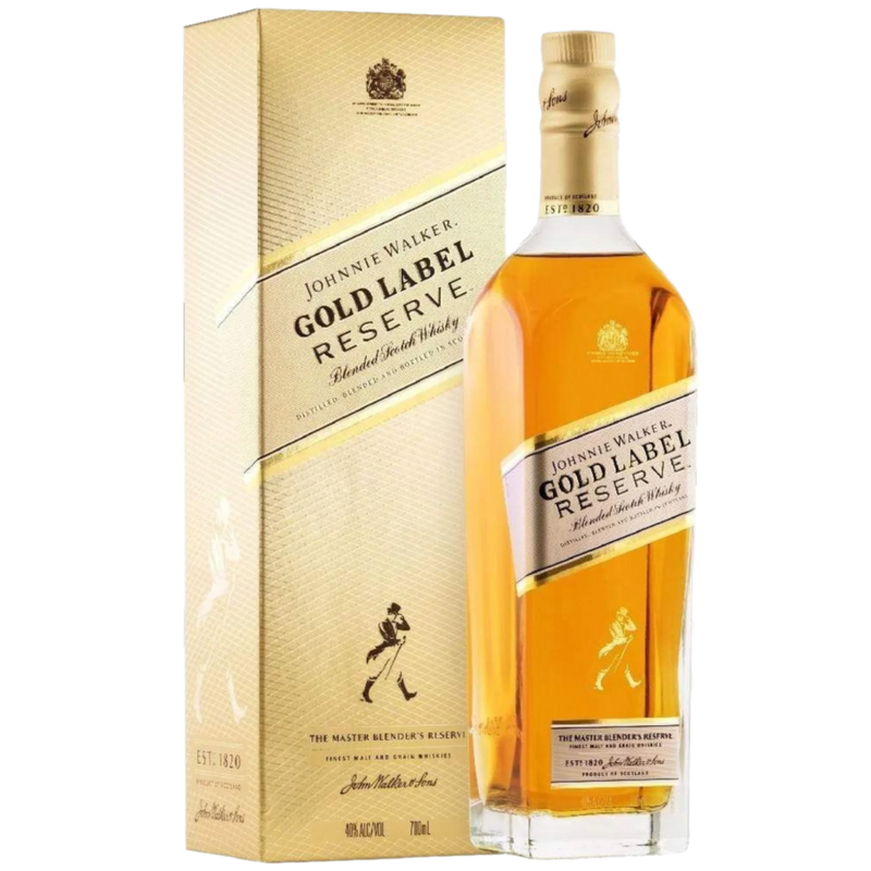 JOHNNIE WALKER GOLD LABEL RESERVE BLENDED WHISKY 700ML gift box